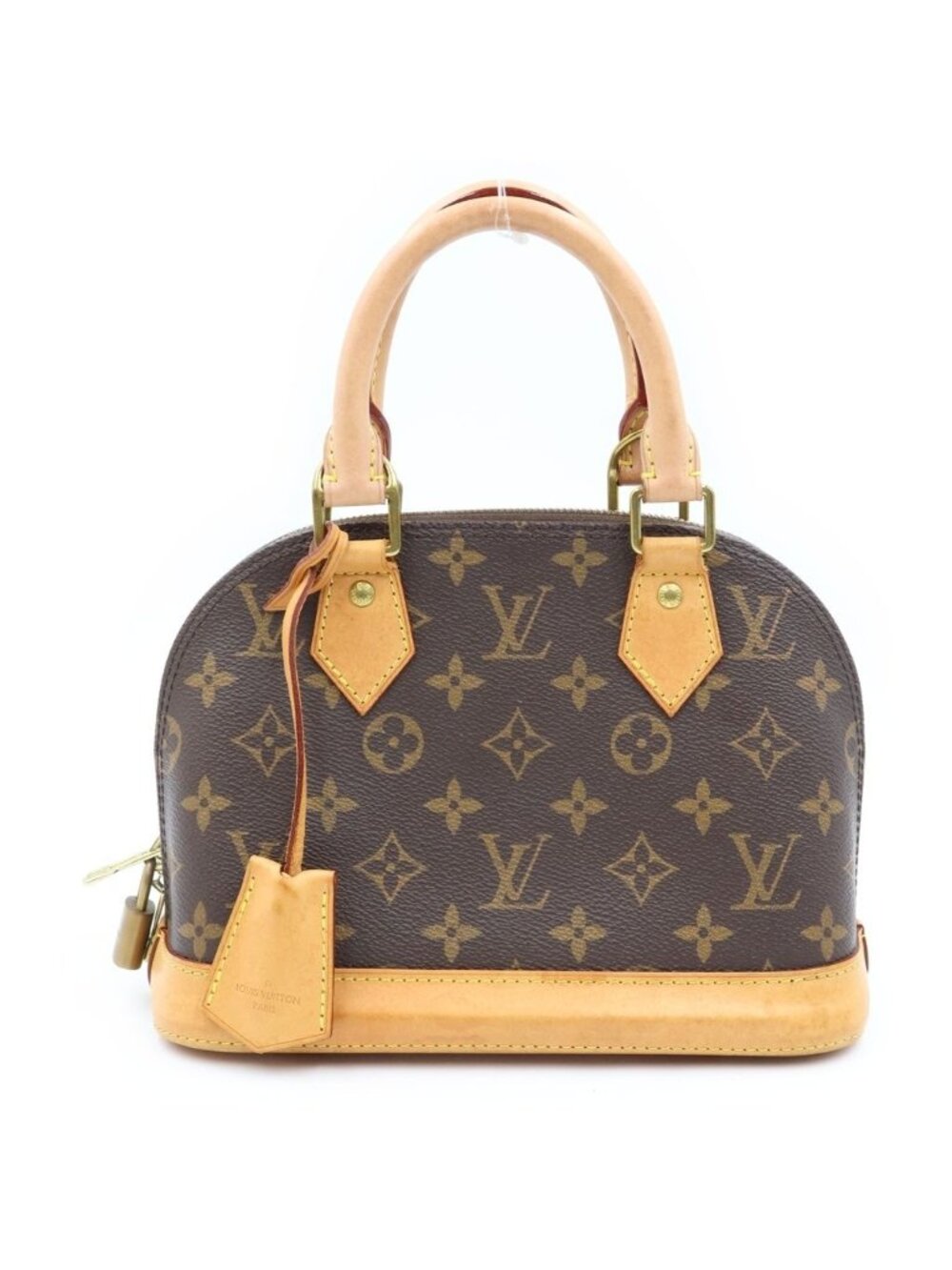 Louis Vuitton Alma BB Monogram 2-Way Bag Brown